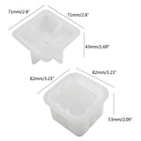 Cube Storage Box Mold Jewelry Jar Mold for Soap Candle Holder