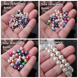 ABS Pearl Spacer Beads 3/4/6/8/10MM Bulk Lot Jewelry Making