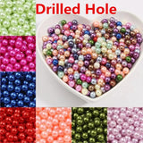 ABS Pearl Spacer Beads 3/4/6/8/10MM Bulk Lot Jewelry Making