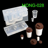 Silicone Resin Molds for Drink Bottle Coffee Honey Jar Epoxy Resin Jewelry Tools