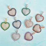 Zircona Heart Pendant Women Necklace Hip Hop Rock Street Jewelry