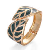Adjustable Metal Leaf Bracelet for Women