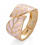 Adjustable Metal Leaf Bracelet for Women