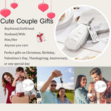 Drive Safe Keychain Couple Matching Keychains Heart Bracelet Set