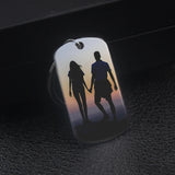Custom Drive Safe Keychain Personalized Name Photo Double Sided Key Ring for Him