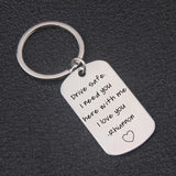 Custom Drive Safe Keychain Personalized Name Photo Double Sided Key Ring for Him