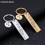 Drive Safe Keychain Lettering Love You Men Women Boyfriend Husband Key Chain