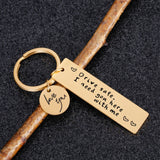 Drive Safe Keychain Lettering Love You Men Women Boyfriend Husband Key Chain