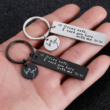 Drive Safe Keychain Lettering Love You Men Women Boyfriend Husband Key Chain