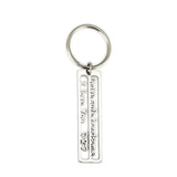 Safe Drive Keyring Metal Gift Charm Unisex KeyChain Stainless Steel Pendant