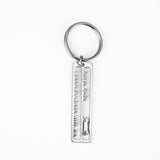 Safe Drive Keyring Metal Gift Charm Unisex KeyChain Stainless Steel Pendant