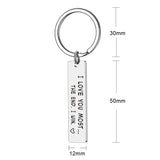 Drive Safe KeyChain Mom Dad Uncle Aunt Brother Sister Grandpa Grandma Gift