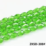 Loose Crystal Glass Beads Red Teardrop Lampwork Craft Materials DIY
