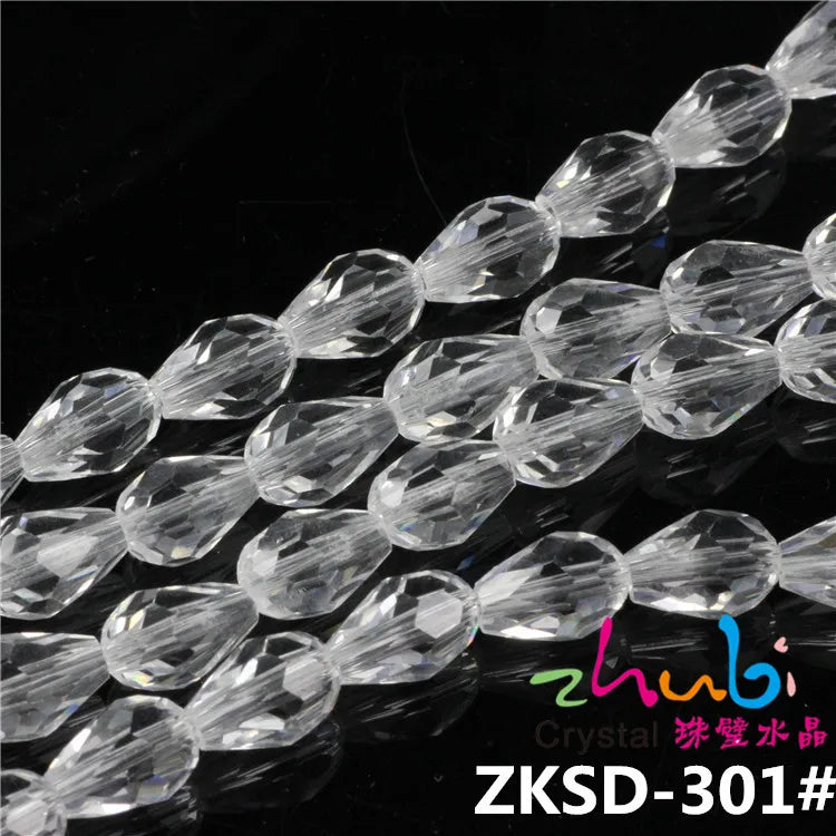 Loose Crystal Glass Beads Red Teardrop Lampwork Craft Materials DIY
