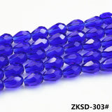 Loose Crystal Glass Beads Red Teardrop Lampwork Craft Materials DIY