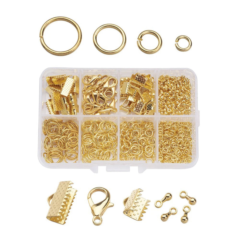 Metal DIY Necklace Jewelry Findings Kit