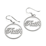 Personalized Circle Name Earrings Dangle Hoop for Women