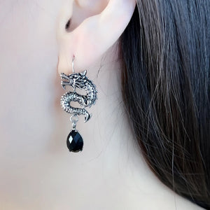 Dragon Drop Earrings in 925 Sterling Silver