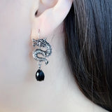 Dragon Drop Earrings in 925 Sterling Silver