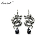 Dragon Drop Earrings 925 Sterling Silver Ethnic Jewelry