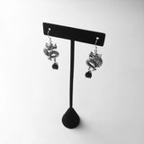 Dragon Drop Earrings 925 Sterling Silver Ethnic Jewelry