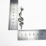 Sterling Silver Snake Drop Earrings