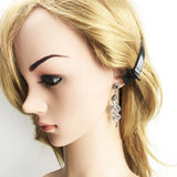Sterling Silver Snake Drop Earrings