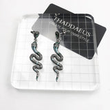 Snake Drop Earrings Handcrafted Bohemia Gift Women