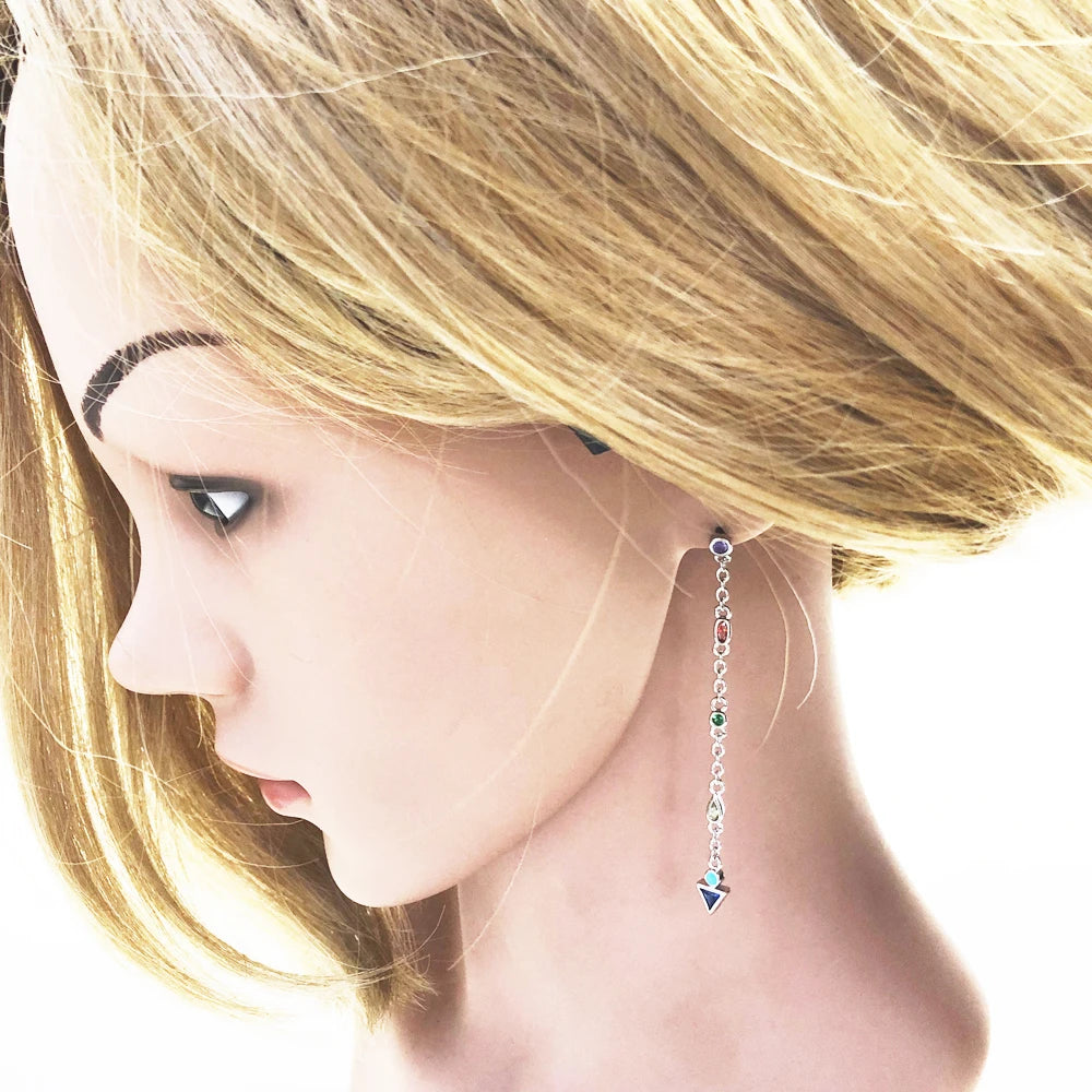 Colorful Dragonfly Drop Earrings, Bohemian Summer Jewelry for Women