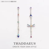 Colorful Dragonfly Drop Earrings, Bohemian Summer Jewelry for Women