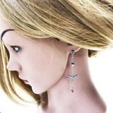 Colorful Dragonfly Drop Earrings, Bohemian Summer Jewelry for Women
