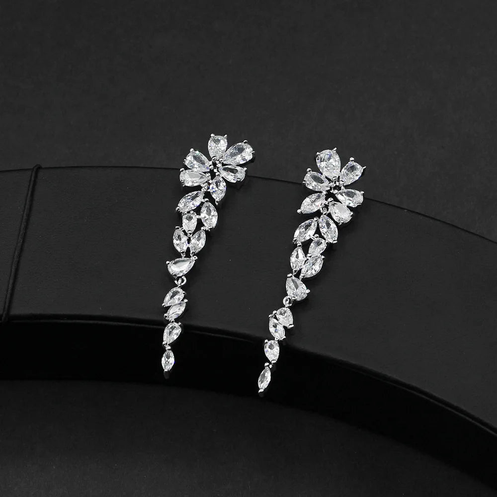Drop Earrings Dangle Branches Long Wedding Party