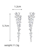 Drop Earrings Dangle Branches Long Wedding Party