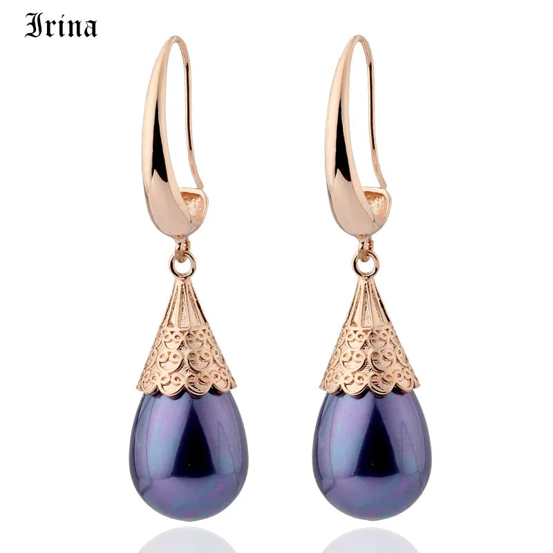 Vintage Classic Pearl Drop Earrings for Women