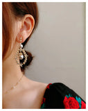 Drop Earrings Women S925 Needles Wheat Long Pearls Fine Jewelry