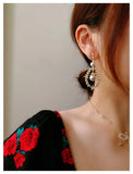 Drop Earrings Women S925 Needles Wheat Long Pearls Fine Jewelry