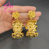 Christmas Hanging Big Earrings African Dubai 18k Plated Copper Jewelry