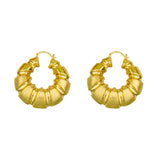Drop Hoop Earring Set Golden Wedding Bride Party Gift Women