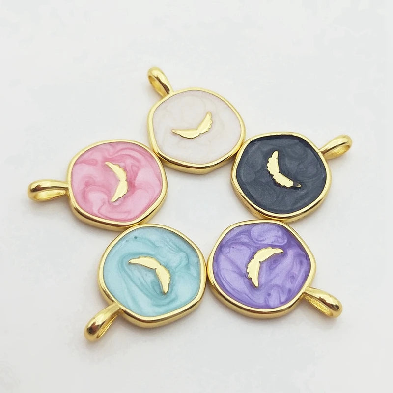 Colorful Candy Charms Plated Metal Necklace Pendant