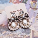 Rhinestone Crystal Tie Big Earring Dangle Charm Zinc Alloy Long Brinco