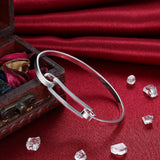 925 Silver Wrap Cuff Bracelets Long Bangle Valentine Gift