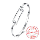 925 Silver Wrap Cuff Bracelets Long Bangle Valentine Gift