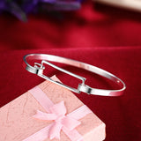 925 Silver Wrap Cuff Bracelets Long Bangle Valentine Gift