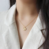 925 Silver Bee Pendant Necklace Wild Women's Clavicle Jewelry