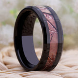 Men's Camo Tungsten Carbide Ring Wedding Band
