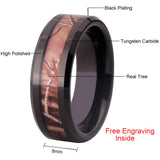 Men's Camo Tungsten Carbide Ring Wedding Band