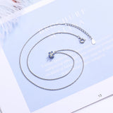 925 Silver Snowflake Star Pendant Necklace Collar De Plata