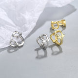 925 Silver Filled Horseshoe Hoop Earrings U Shape Jewelry