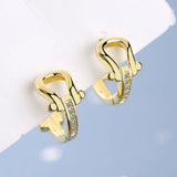 925 Silver Filled Horseshoe Hoop Earrings U Shape Jewelry