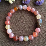 Colorful Jade Bead Bracelet Crystal Jewelry for Women